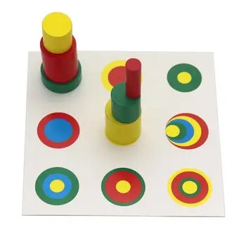 Montessori Mediniai Cilindrai Švietimo Žaislai Kortelės Vaikai Vaikai Ankstyvojo Mokymo Dovana