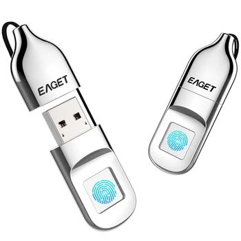 EAGET FU5 64G Didelės Spartos Pripažinimo pirštų Atspaudų Saugiame USB 