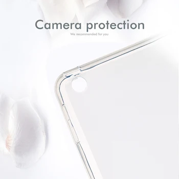 Skaidrus Vandeniui Case For Samsung Galaxy Tab 10,5 2018 SM-T590 SM-T595 T597 Atvejais, Minkštos TPU Silikono Aišku, Apima Bamperis