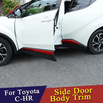 Toyota CHR C-HR 2019 Šoninės Durys Kūno Liejimo Apdaila Padengti turto Arešto Garnyras Raštas Priedai 4pcs/set RAUDONA