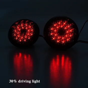 2vnt Juoda Rūkyti LED Automobilio Galinio Bamperio Atšvaito Uodegos Šviesos Scion xB 