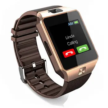 Jutiklinis Ekranas Smart Žiūrėti DZ09 Su Kamera anti-lost Laikrodis SIM Kortelės Smartwatch 
