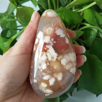 Natūralaus akmens cherry blossom agateSardonyx agatas palmių akmenys žaislais maži akmenys ir kristalai gijimą, kristalai