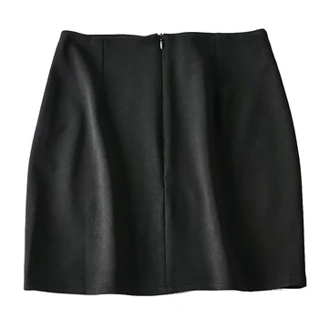 2020 Streetwear Drugelis Siuvinėjimo Trumpais Sijonais Elegantiškos Juodos linijos, Mini Sijonas Gothic Black Aukšto Juosmens Atsitiktinis Punk Moterų Sijonai