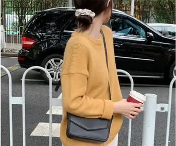 Naujausias dizaino moterų mažas butas maišą mados mini cross body bag atsitiktinis petį krepšys candy spalva mielas W65988X