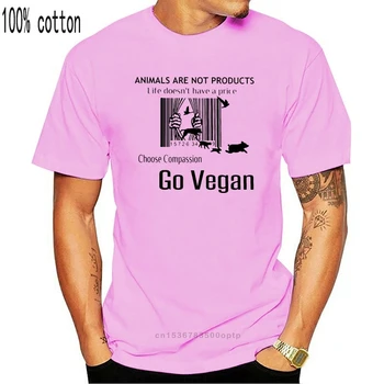 Humoro Dizaino Vegetarų, Veganų Marškinėliai Gyvūnai Nėra Produktų Atsitiktinis Unisex T-Shirt Natūralios Medvilnės S-6XL Marškinėliai