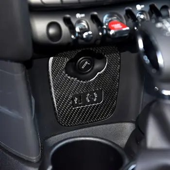 Mini JCW Cooper F55 F56 Reikmenys Automobilio Salono Anglies Pluošto Cigarečių Degiklio USB AUX Skydelis Konsolės Dangtelį Lipdukas