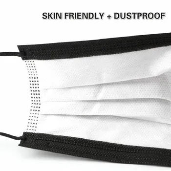 10-500pcs Black Max Vienkartiniai Burnos Kaukę, Filtravimo Medvilnės Kaukės Anti-dulkių 3 Sluoksnių Filtras Respiratorius neaustinių Veido Kaukė