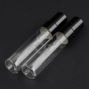 50pcs/daug 5ml Nešiojamų Spalvinga Stiklo Kvepalų Buteliuke Su Aliuminio Purkštukai Tuščias Kosmetikos Konteineriai, Kelionės