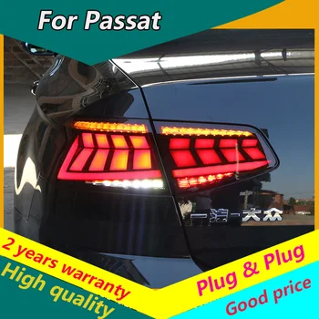 KOWELL Automobilių Stilius Uodegos šviesos Atveju VW Passat B6 Žibintai 2017-2019 Passat B6 užpakalinis žibintas LED Uodega Lempos šviesos DIODŲ apšvietimas