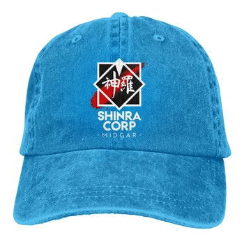 Shinra Corp - Midgar Beisbolo kepuraitę Vyrų Rinktinėje spalvų Moterys Vasarą Snapback Final Fantasy Vaidmenų žaidimų serija Kepurės