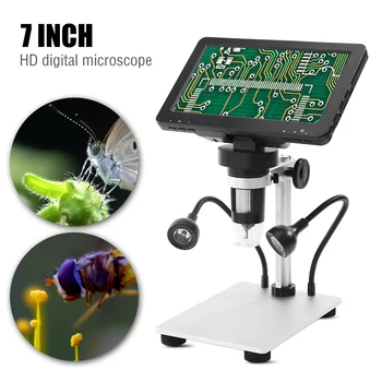 Litavimo per mikroskopą Remontas 7 colių Aukštos raiškos 1200X USB Skaitmeninis Mikroskopas su Kamera Endoskopą didinamasis stiklas