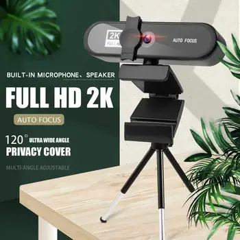 4K 2K 1080P Kamera, HD Web Kamera, USB 2.0, Built-in Mic Kameros Dangtelį Žaidimų Kompiuterį Webcamera-Live Transliacijos Plačiaekranis Video