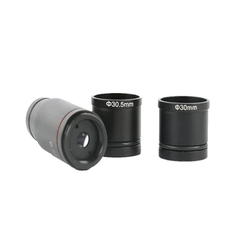 CCD CMOS Kamera Mikroskopo vaizdo Kamera 0,5 X, C-Mount Objektyvas su Okuliaro Adapteris 0,5 X sumažinti objektyvas su +30mmm+30.5 mm žiedas