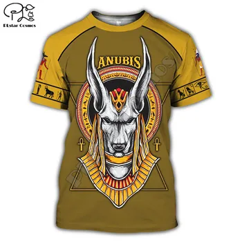 PLstar CosmosHorus Senovės Horo Egipto Dievo Akių, Egipto Faraonas Anubis veido 3dPrint T-shirt Vyrai/Moterys Unisex Streetwear S-7
