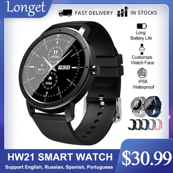 Longet Naujas HW21 Smart Watch Band Širdies ritmo Monitorius Muzikos Valdymo Fitneso Juosta atspari Vandeniui Smartwatch 