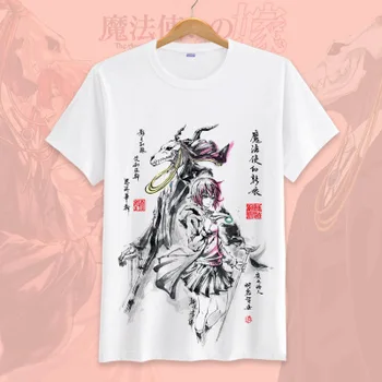 Naujas Anime Mahoutsukai nr. Yome Cosplay T-shirt Hatori Chise T medvilnės Marškinėliai trumpomis Rankovėmis Viršūnes Tee