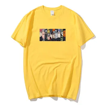Naruto Akatsuki Pein Marškinėliai Vyrams Medvilnės Homme Anime marškinėliai Prekės Atsitiktinis Streetwear Harajuku Mados O-Kaklo Mens T-marškinėliai S-XXL