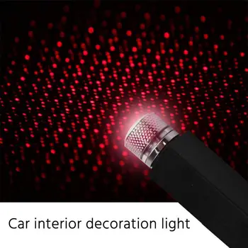 Automobilių Stogo Žibintai Romantiška USB Naktį Šviesos Atmosfera Lempa Namų Lubų Apdailai Šviesos Plug-play Automobilio Salono Apšvietimas