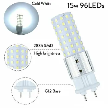 G12 LED Lemputės 15W LED 96LEDs Lemputė 150W G12 Kaitinamąsias Pakeitimo Žibintai LED Kukurūzų Lemputės Gatvės Sandėlyje