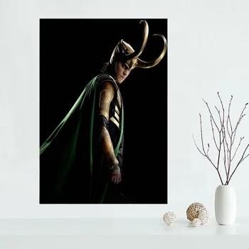 Custom Loki Avenger Drobės Plakatas Namų Puošybai plakatas audinys audinys Drobė, Tapyba sienos plakatas spausdinti