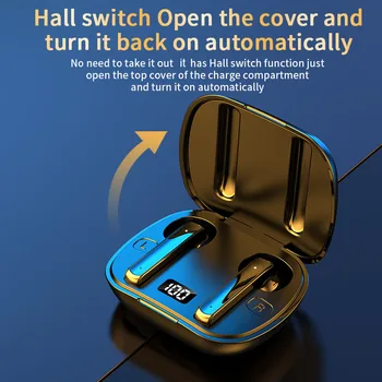 Bluetooth 5.0 Belaidės Ausinės TWS Smart LED Ekranas, Touch Control Triukšmo slopinimo Ausinių, skirtų 