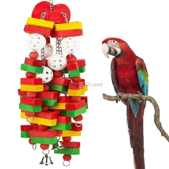 Spalvinga Papūga Bite Žaislai Afrikos Pilkosios Aras Kakadu Eclectus Rūšių Paukščiai Mokymo Žaisti Priedai, Reikmenys