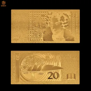 8Pcs/Daug 24K Aukso Banknotų Rinkinys 5/10/20/50/100/200/500/1000Mark Replika Pinigų Popierinių Banknotų Kolekcija