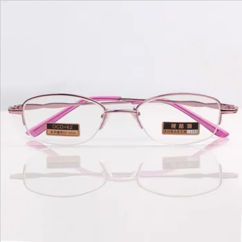 2019 Mados elegantiškas moteris, skaitymo akiniai ultra light anti-nuovargio dervos objektyvas rožinės spalvos metalinis rėmas skaitymo akiniai
