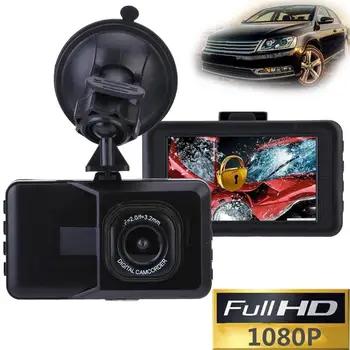 Full HD 1080P 3 COLIŲ Automobilių DVR Bulid automobilinė Kamera Su Judesio Aptikimo Naktinio Matymo G Jutiklis OSD Kalba, Vairuotojo Diktofonas