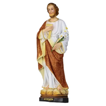 Romos Katalikų Skulptūra Derva, Pratybos Statula Dekoratyvinės Statulėlės Pav Our Lady of Lourdes Mergelės Marijos Statula, 30cm Aukštis