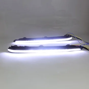 PMFC 2vnt Drl Lempos Veikia Šviesos diodų (LED) Dienos Posūkio Signalo Teka Geltonas Priešrūkinis Žibintas Dekoracija Mazda 6 Atenza 2020 2021