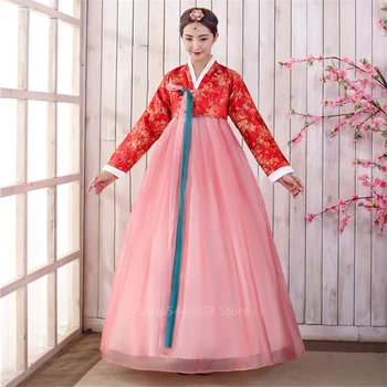Korėjos Hanbok Tradicinius Kostiumus Moterims, Elegantiškas Hanbok Palace korėjos Vestuvių Oriantal Kostiumas Kilnus Veiklos Grupė