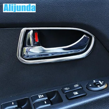 Alijunda ABS Chrome apdaila Automobilio salono Durų rankena dekoratyvinės šviesos juostelės 