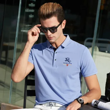 2020 Prekės Polo Shirt Mens Vasaros Trumpomis Rankovėmis Plius Dydis Homme Drabužių Medvilnės Dizaineris Aukštos Kokybės Siuvinėjimo Mados Viršūnes