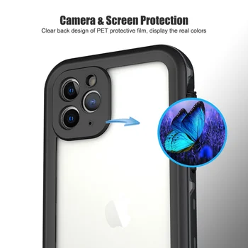 IP68 Vandeniui Atveju iPhone, 11 Pro Max 2019 iPhone 11Pro Vandens Įrodymas Apima Nardymas Iš Sporto 360 Apsaugoti iPhone11 Coque