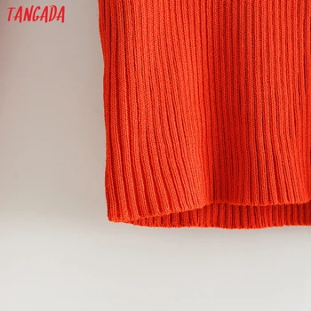 Tangada Moterų 2020 M. Mados Elegantiškas Aikštėje Apykaklė Megzti Megztinis megztinis Plonas Puloveriai Prašmatnus Viršūnes AI55