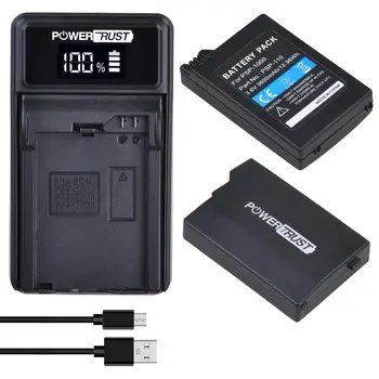 PowerTrust 3,6 V 3600mAh PSP-1000 PSP1000 daugkartinio Įkrovimo Baterija Sony 98523, PSP-1001, PSP-110