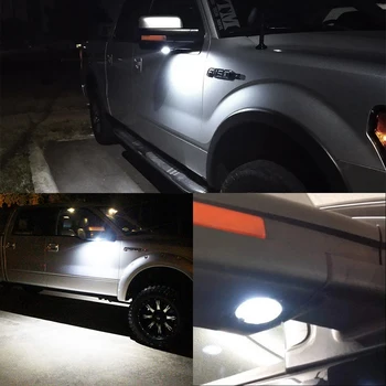 2vnt Klaidų LED Šoninis Veidrodis Balos dega Ford F150 Krašto Ranger Mondeo Sintezės Flex 