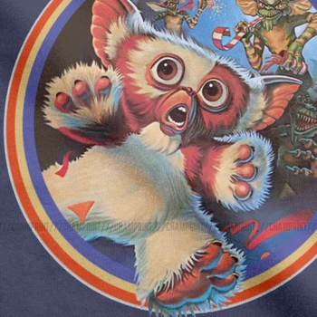 Gremlin 84 T-Marškinėliai Vyrams Gizmo 80s Filmą Mogwai Monstras Retro Sci Fi Vintage Cotton Tee Marškinėliai Įgulos Kaklo trumpomis Rankovėmis T Shirts