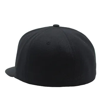 T-MAC Visiškai uždaryti hip-hop kaukolė bžūp visą uždarymo moterų vyriški laisvalaikio plokščių kraštų bill hip-hop beisbolo kepuraitę įrengtas snapback skrybėlę