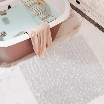 Vonios kambario Grindų Kilimėlis Akmenukas Dizaino neslidus Aikštėje Kilimų Maudymosi Dušas, Vonia PVC Padas,