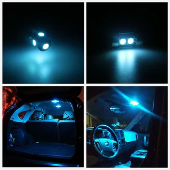 9pcs White Ice Blue LED Lemputes. 2016 m. 2017 Chevrolet Chevrolet Cruze Interjero Paketą Rinkinys Licencijos numerio ženklo apšvietimo Žibintas
