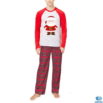 2019 Šeimos Atitikimo Kalėdų Pižama PJs Rinkiniai Vaikams Suaugusiųjų Kalėdos Sleepwear naktiniai drabužiai Drabužių šeimos atsitiktinis Santa drabužių Rinkinys