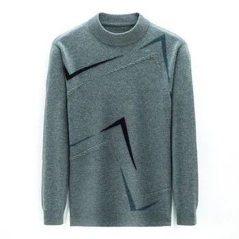 Vyriški apvalios kaklo paprastas megztinis mados tendencija džemperis 53021