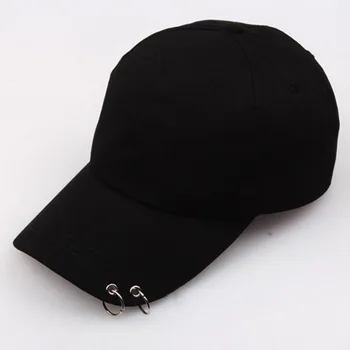 Beisbolo kepuraitė su 2 rankų žiedai ilgai skydelis snapback skrybėlę reguliuojama medvilnės mados atsitiktinis kepurės