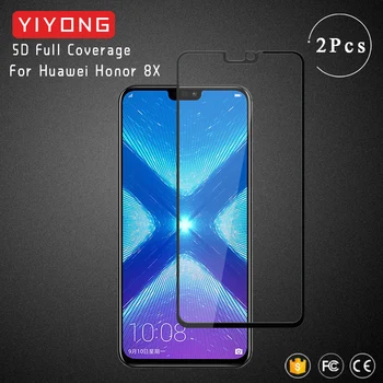 YIYONG 5D Visiškai Padengti Stiklo Huawei Honor 8 Lite Honor8 Grūdintas Stiklas Ekrano apsaugos Huawei Honor 8X Max 8C 8A 8S Stiklo