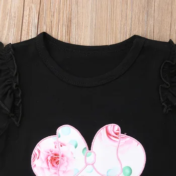 2019 m. Vasarą Bamblys Vaikams Baby Girl Minnie Drabužių Nustatyti Trumpas Rankovės marškinėliai Topai, Šortai Atsitiktinis Kūdikiams, Kūdikių Drabužiai Mergaitėms