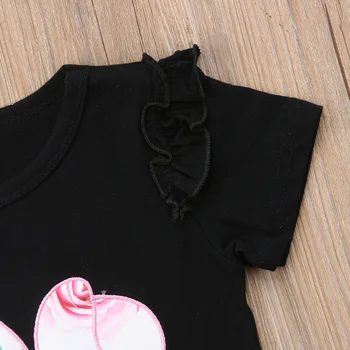 2019 m. Vasarą Bamblys Vaikams Baby Girl Minnie Drabužių Nustatyti Trumpas Rankovės marškinėliai Topai, Šortai Atsitiktinis Kūdikiams, Kūdikių Drabužiai Mergaitėms