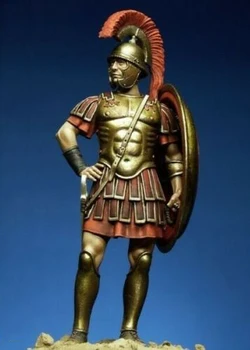 1/24 75mm, senovės žmogus stendas su shield žiemą Dervos pav Modelis rinkiniai Miniatiūriniai gk Unassembly Unpainted